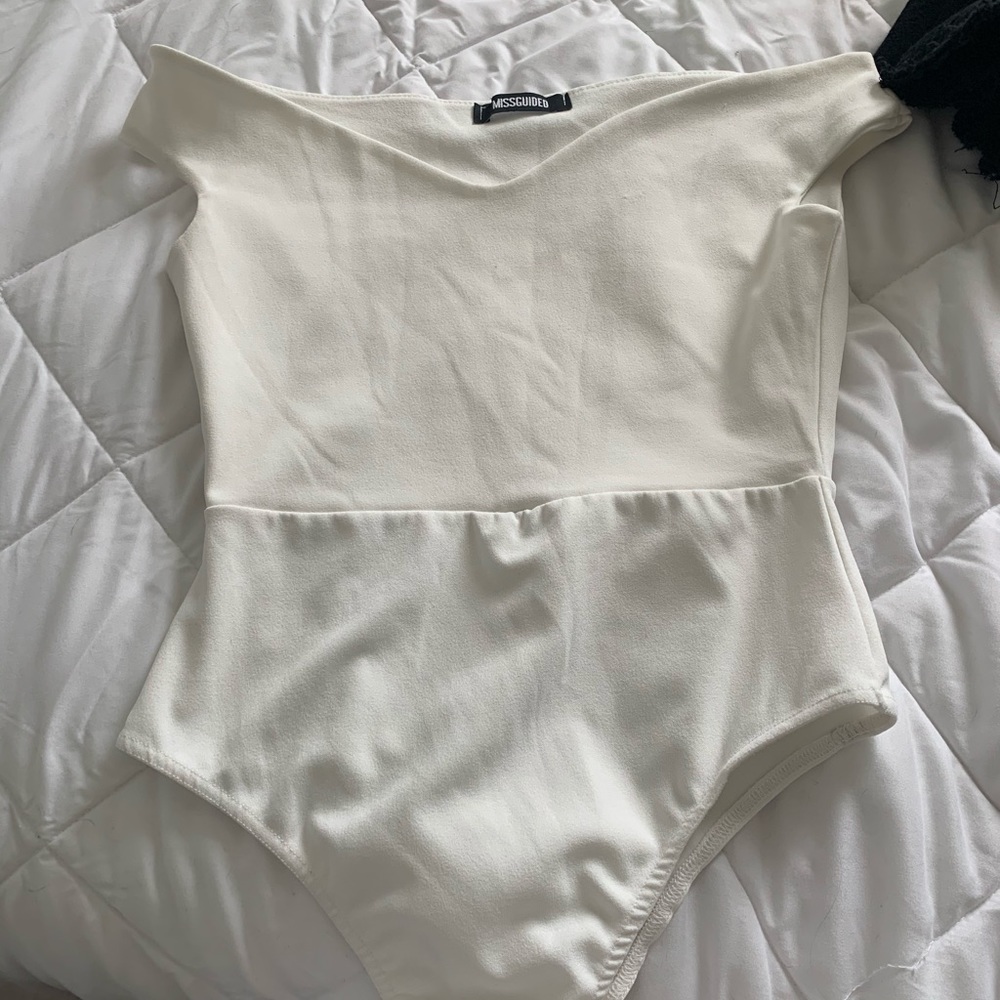 Misguided off the shoulder bodysuit